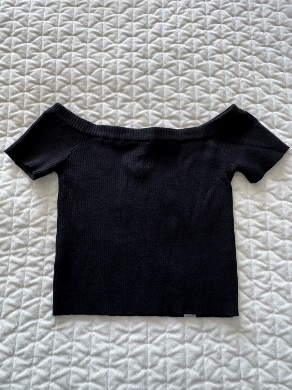 Classic Black Women's Ribbed Knit Ballet Sweater